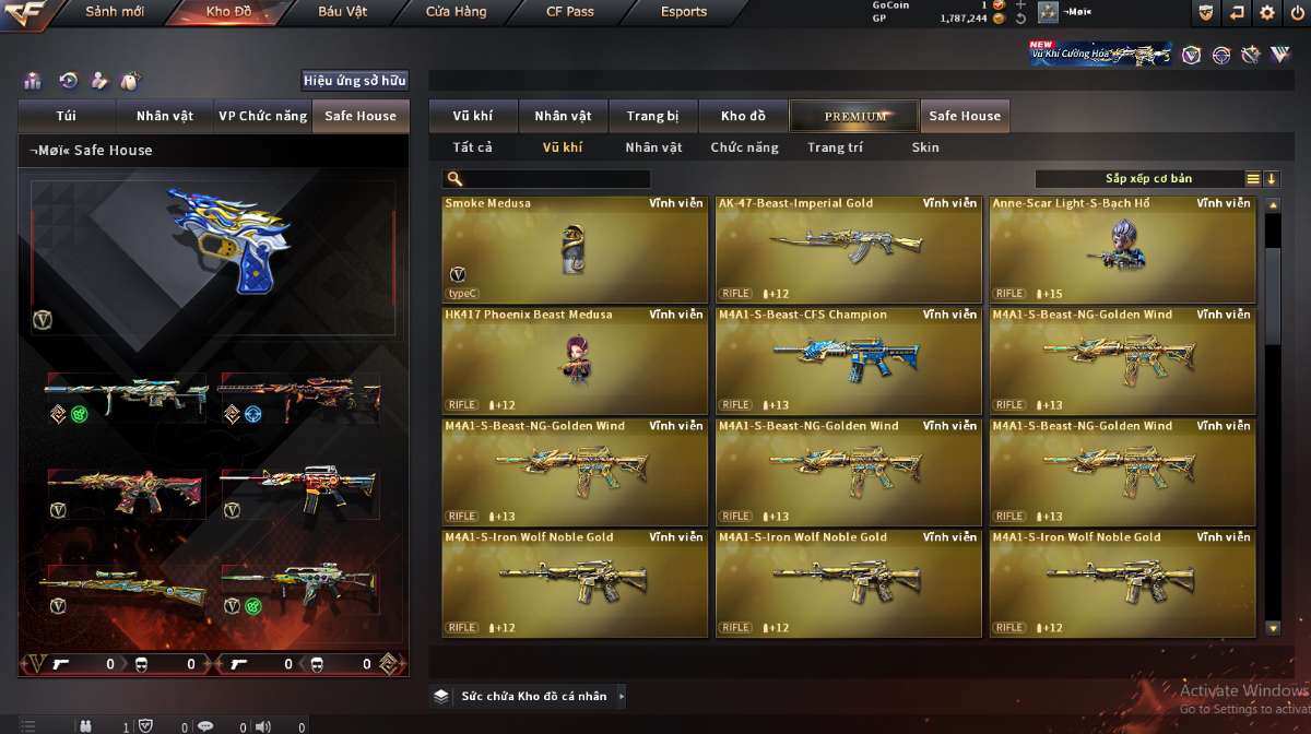 shop acc cf uy tin gia re
